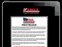 Tablet Screenshot of kabele.com